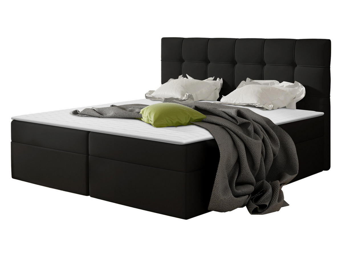 BOXBETT Nele - Schwarz, Holz/Holzwerkstoff (160/200cm) - MIRJAN24