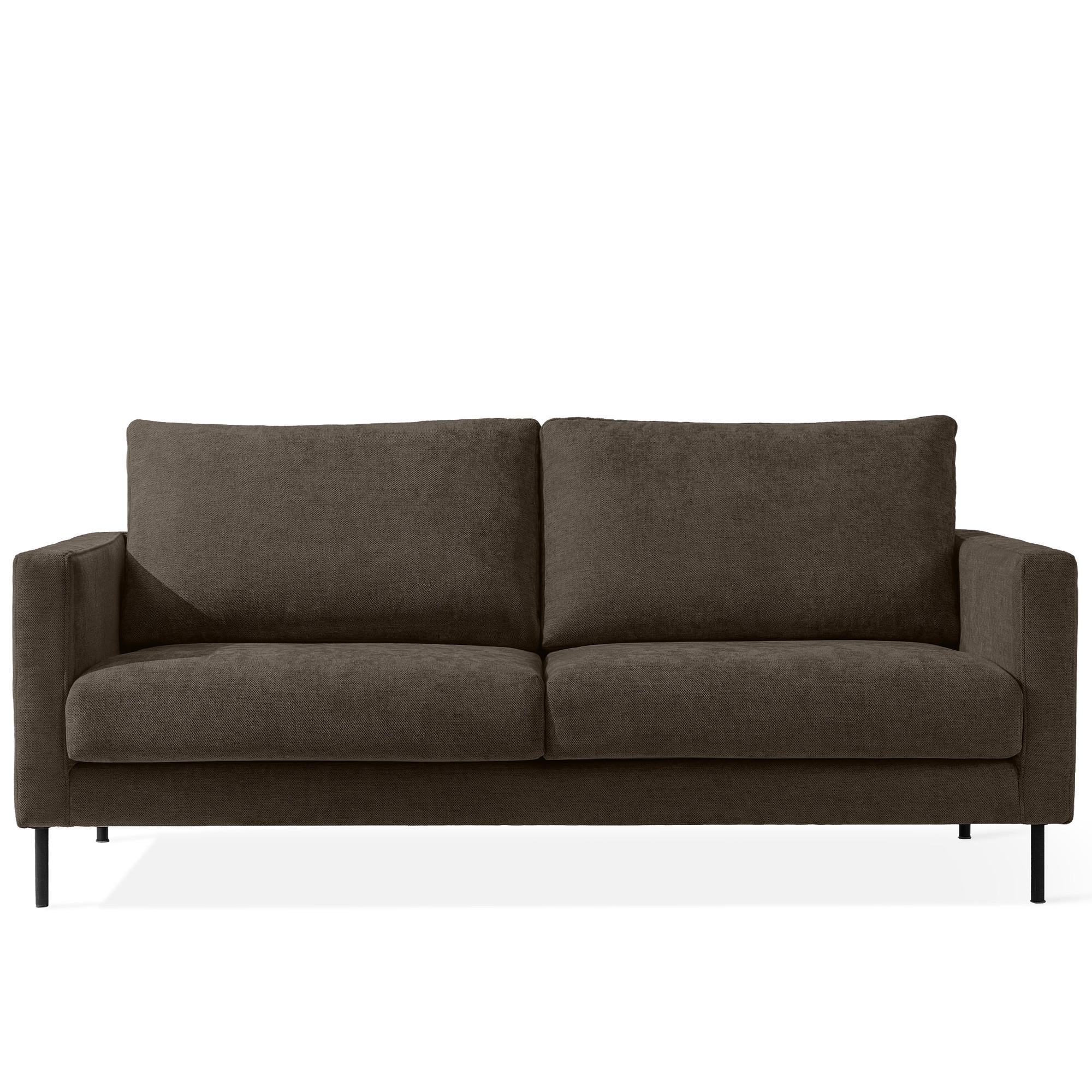 SOFA LUMO, 3-Sitzer, Braun - Schwarz/Braun, Holz/Holzwerkstoff (198/90/95cm) - KONSIMO®