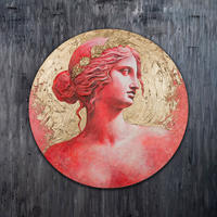 GEMÄLDE Goldener Glanz auf Keilrahmen 90 cm - Multicolor, Holz (90/90cm) - YS-art gallery