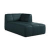 SOFAELEMENT Rechts Kunstleder Blau - Petrol/Schwarz, Holzwerkstoff/Kunststoff (101/77/175cm) - Makamii