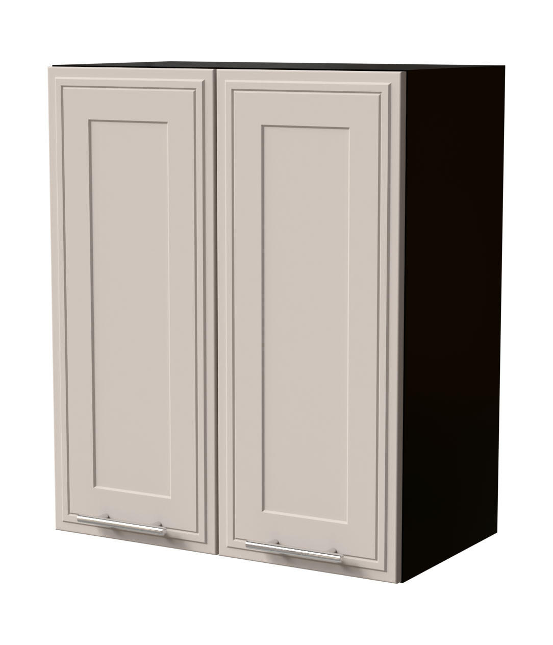 Feldmann-Wohnen Hängeschrank Kaschmir, Schwarz 60x72x32.5 cm