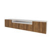 LOWBOARD NOA-2-W 200x40x41 cm - Weiß / Katania - Eiche Wotan, Holzwerkstoff (200/40/41cm) - ALTDECOR