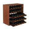 WEINREGAL Vincellar Mod 60x60x30 cm Auszug Modul Für 30 Flaschen mit Ausziehbaren Ebenen Massives Kiefernholz Braun Geölt - Braun, Holz (60/60/30cm) - PROREGAL