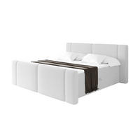 BOXBETT mit Matratze H3 - EVON Zanozek - 120x200 cm Weiß - Weiß, Holzwerkstoff (120/200cm) - ALTDECOR