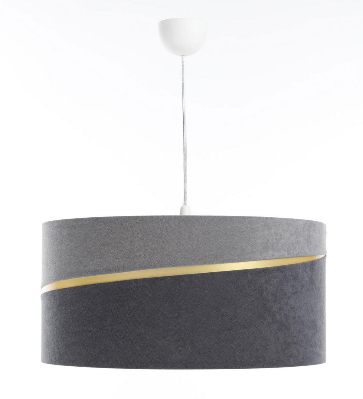 HÄNGELEUCHTE Grau 50/25 cm - Goldfarben/Grau, Kunststoff (50/0.4/25cm) - ONZENO