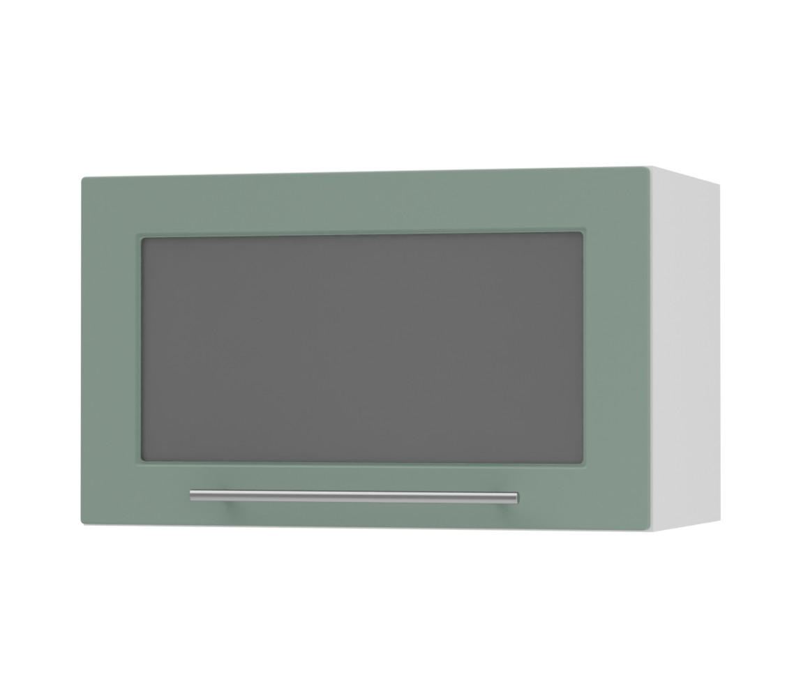 KLAPPHÄNGESCHRANK Kvantum W4BS/60-AV Mint Matt / Weiß Matt 60 / 32,5 / 36cm - Weiß/Mintgrün, Holz/Holzwerkstoff (60/36/32.5cm) - Feldmann-Wohnen