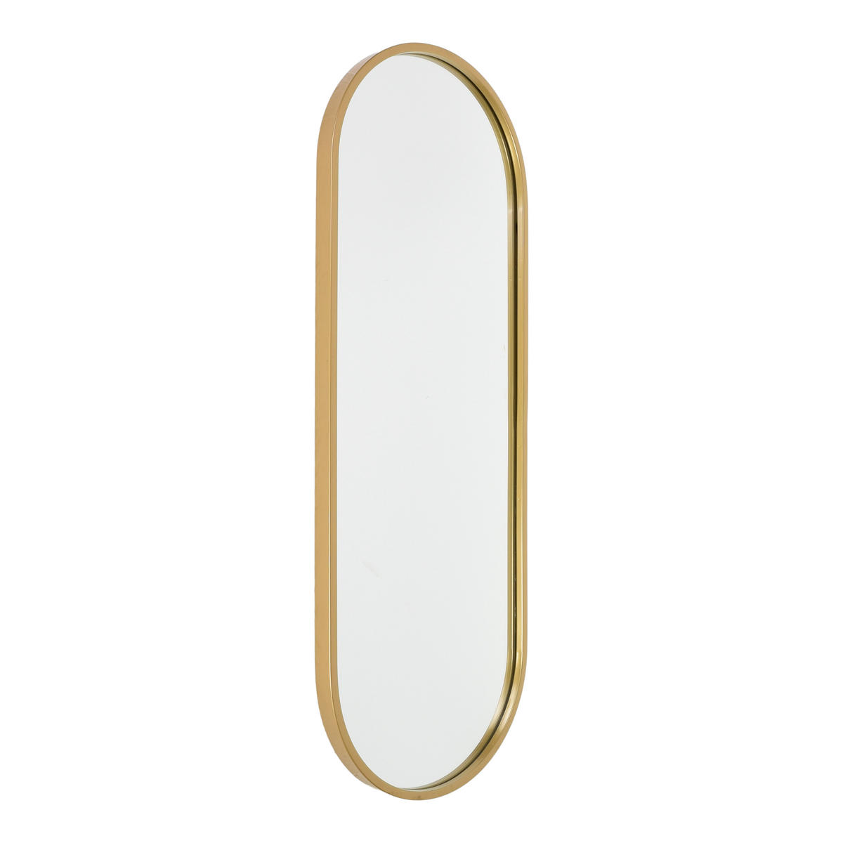 WANDSPIEGEL Boston Gold - Goldfarben, Metall (30/80/4cm) - Fragix