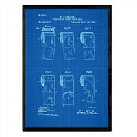 POSTER Toilettenpapier 2 Patent A3 Rahmenlos - Klar, Papier (29.7/5/42cm) - Nacnic