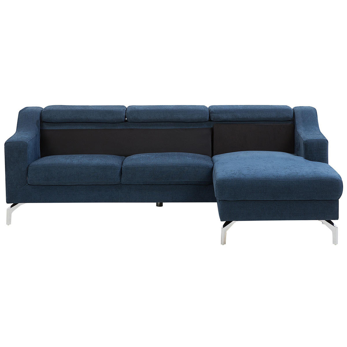ECKSOFA Polsterbezug Marineblau Glosli - Hellblau, Textil (220/157cm) - Beliani