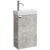 GÄSTE-WC-MÖBELSET Apollo 2 Teile Beton Grau - 40 x 22 x 68 cm - Grau, Holz (40/68/22cm) - Badplaats