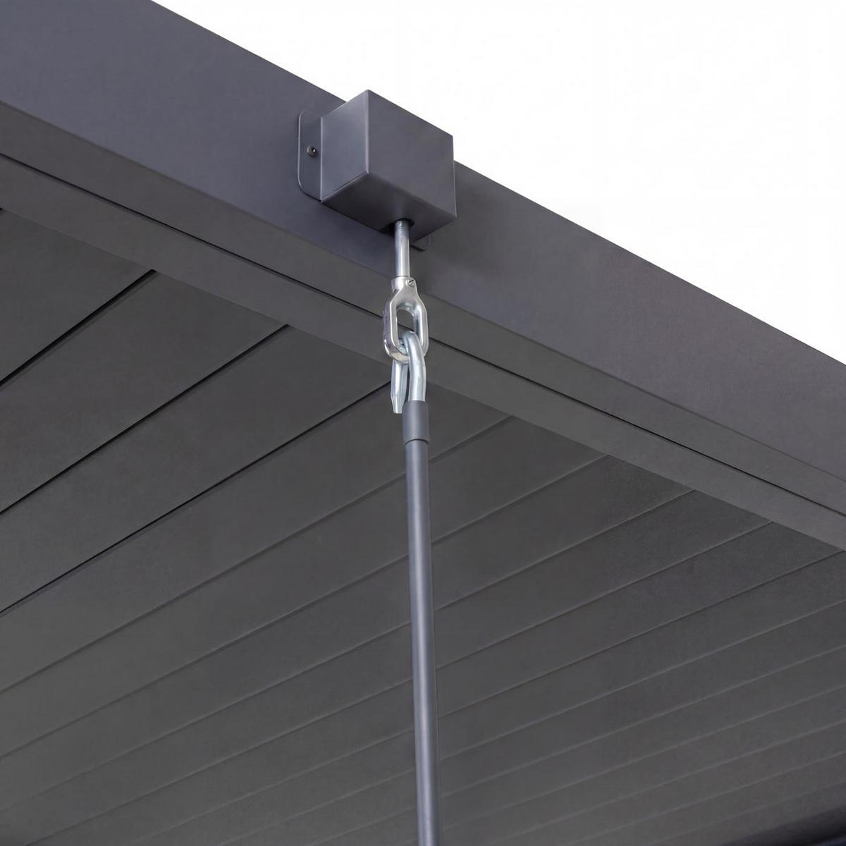 PERGOLA 235x300x300cm Anthrazit - Anthrazit, Metall (300/235/300cm) - BERLINLODGE