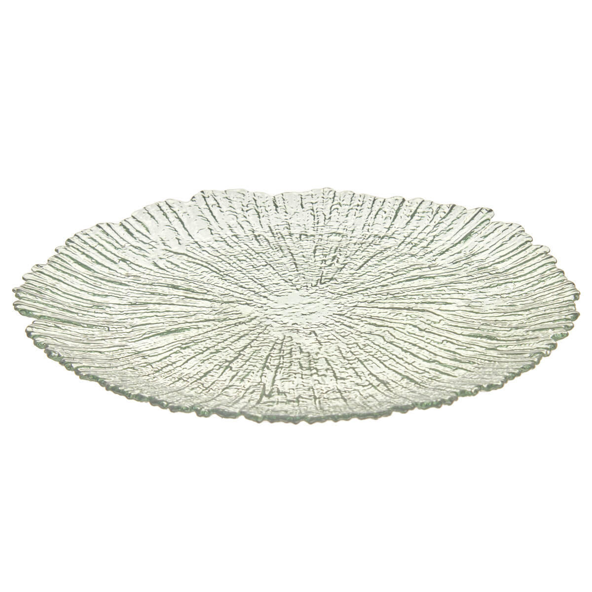 TELLER dekorativ Ø 32 cm - Türkis, Glas (32/2cm) - Vivalto