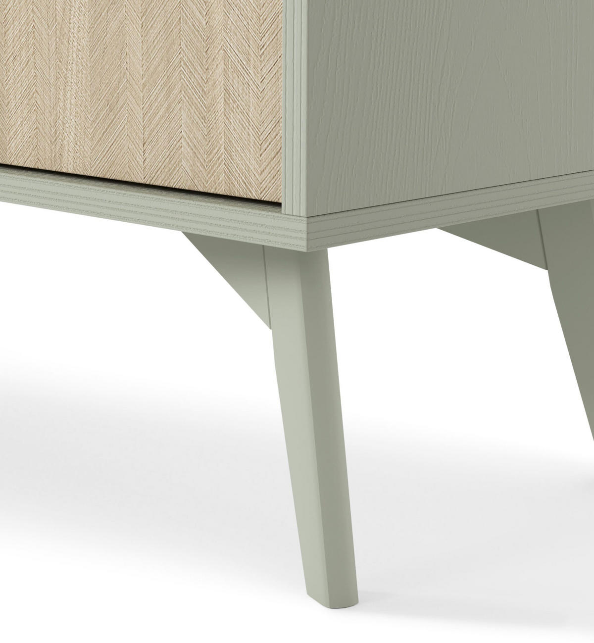 STANDREGAL - Abeto Grün Regal R80 - Eichefarben/Grün, Holz (80/160/38cm) - Möblo