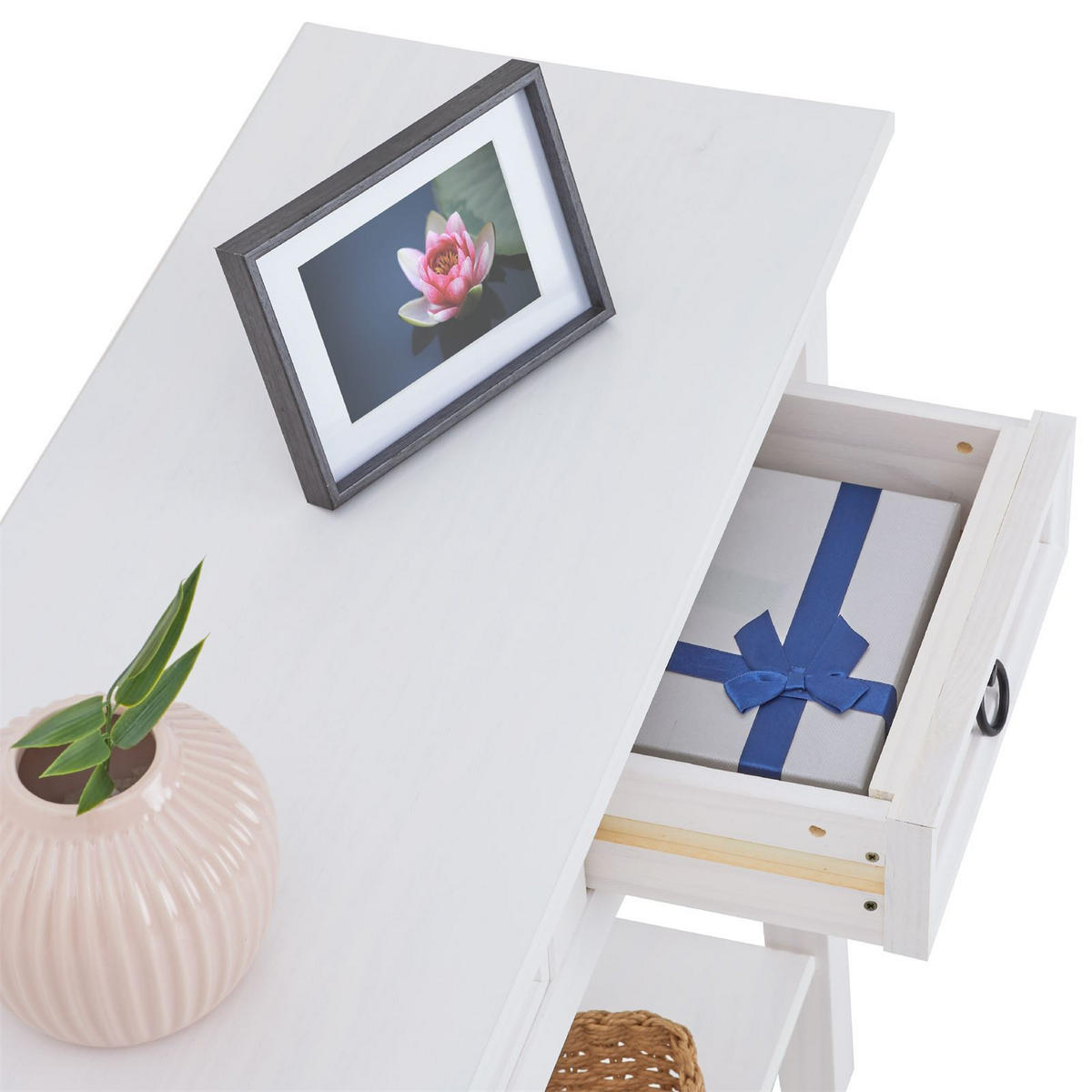 KONSOLENTISCH RURAL - Weiß, Holz (32/88/73cm) - CARO-Möbel