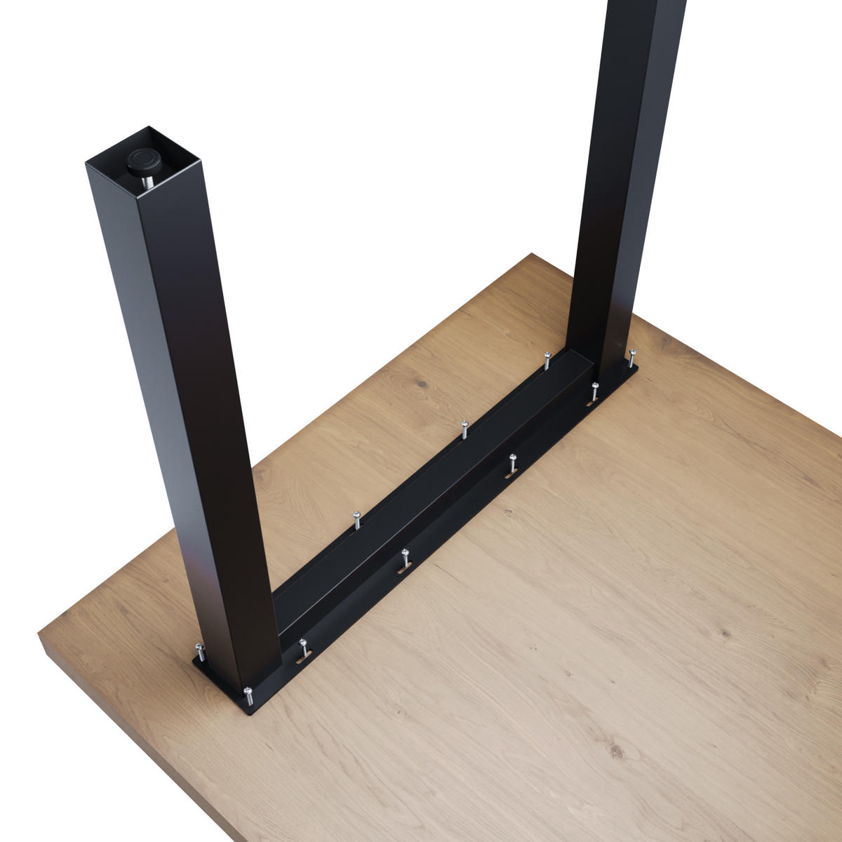 TISCHBEINE Etamin Lite 2er-Set Schwarz 72cm - Schwarz, Metall (72/72/8cm) - Metalo Pro