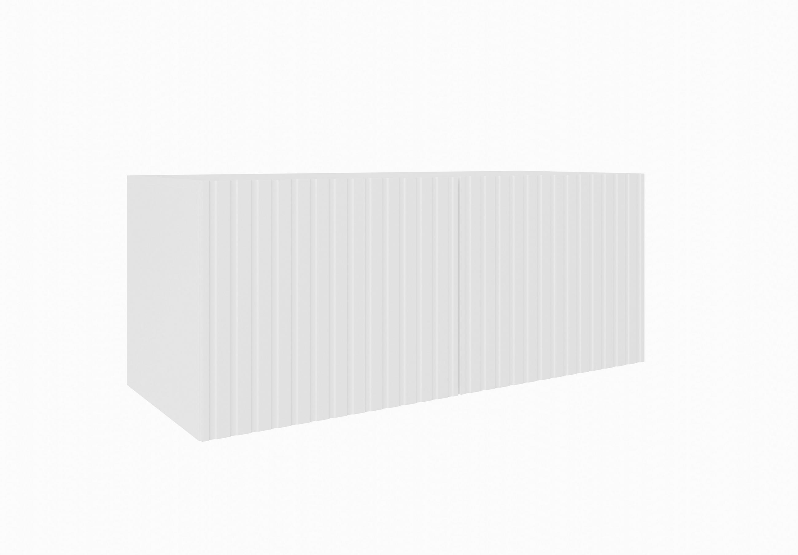 Meblini Tv-Schrank Weiß 100x115x40 cm