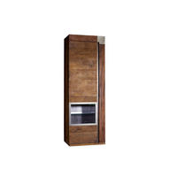 HÄNGEVITRINE Mango 48x35x142 braun lackiert Amsterdam #12 - Braun, Holz (48/142/35cm) - Massivmoebel24