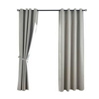 VORHANG 2ER SET »München Dark« HxB 175x145 cm Sand - Sandfarben, Textil (145/175cm) - Gardinenbox