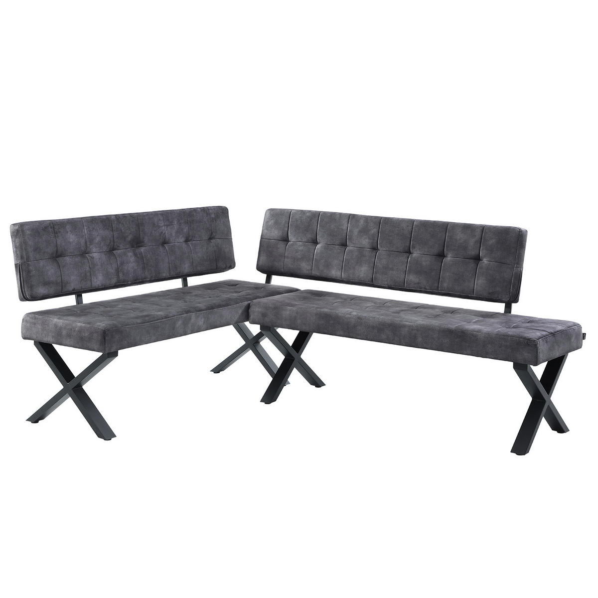 SITZBANK KAREN - Anthrazit, Metall (140/48/56cm) - B&D Home