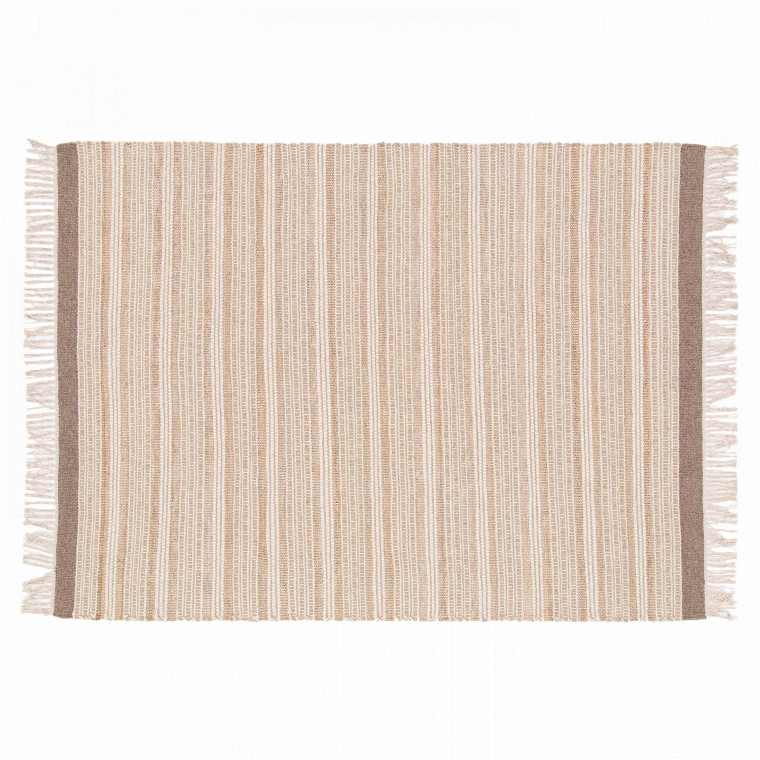 TEPPICH, 80 x 200 cm, Cremefarbe - Creme, Textil (200/80cm) - Oviala