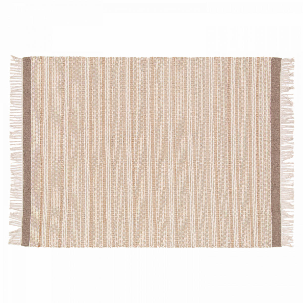 TEPPICH, 80 x 200 cm, Cremefarbe - Creme, Textil (200/80cm) - Oviala