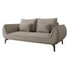 SOFA Cavo 2 - Beige/Schwarz, Holz/Textil (208/86/118cm) - MIRJAN24