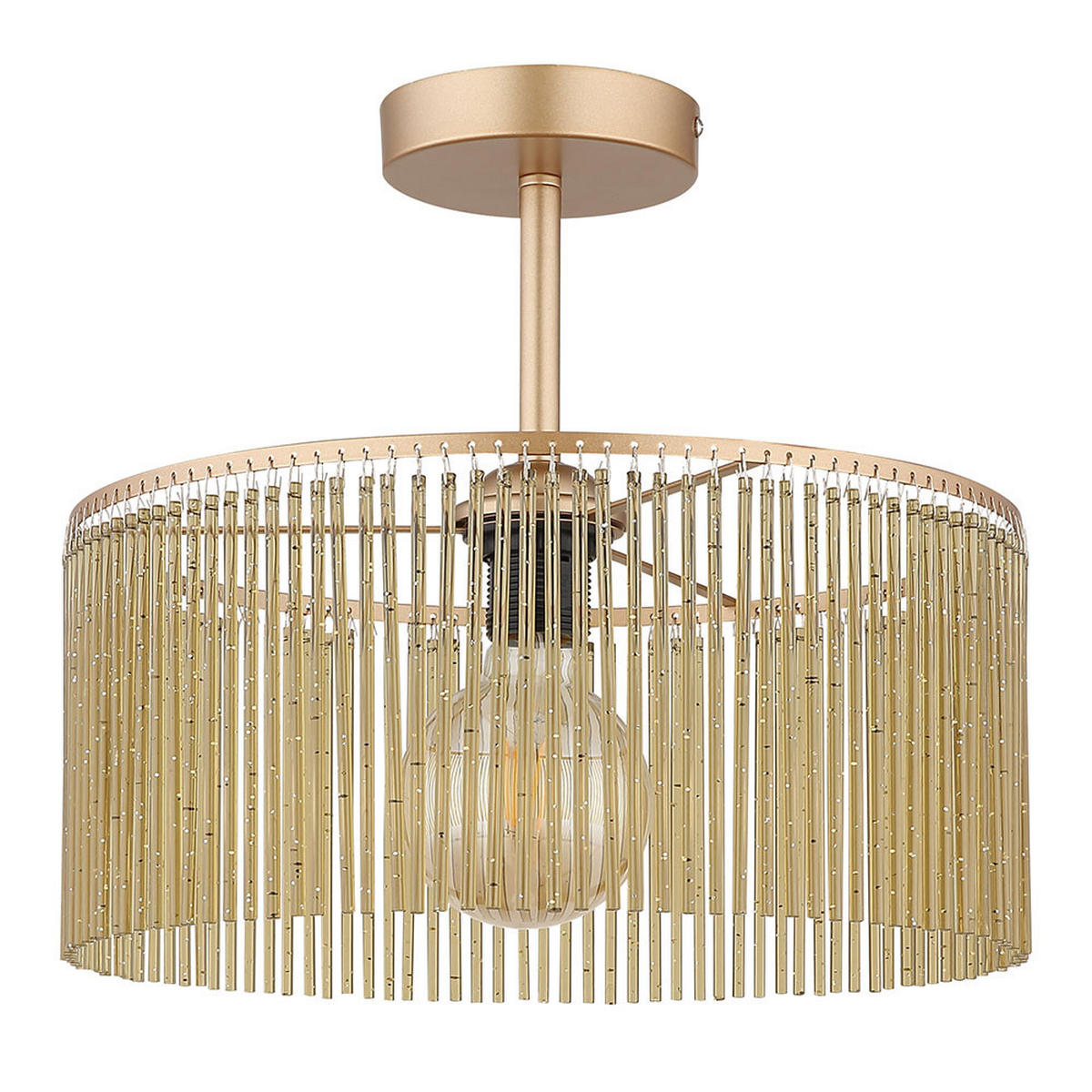 LED DECKENLEUCHTE Leeds Gold - Goldfarben, Metall (35/35/32cm) - Nowa