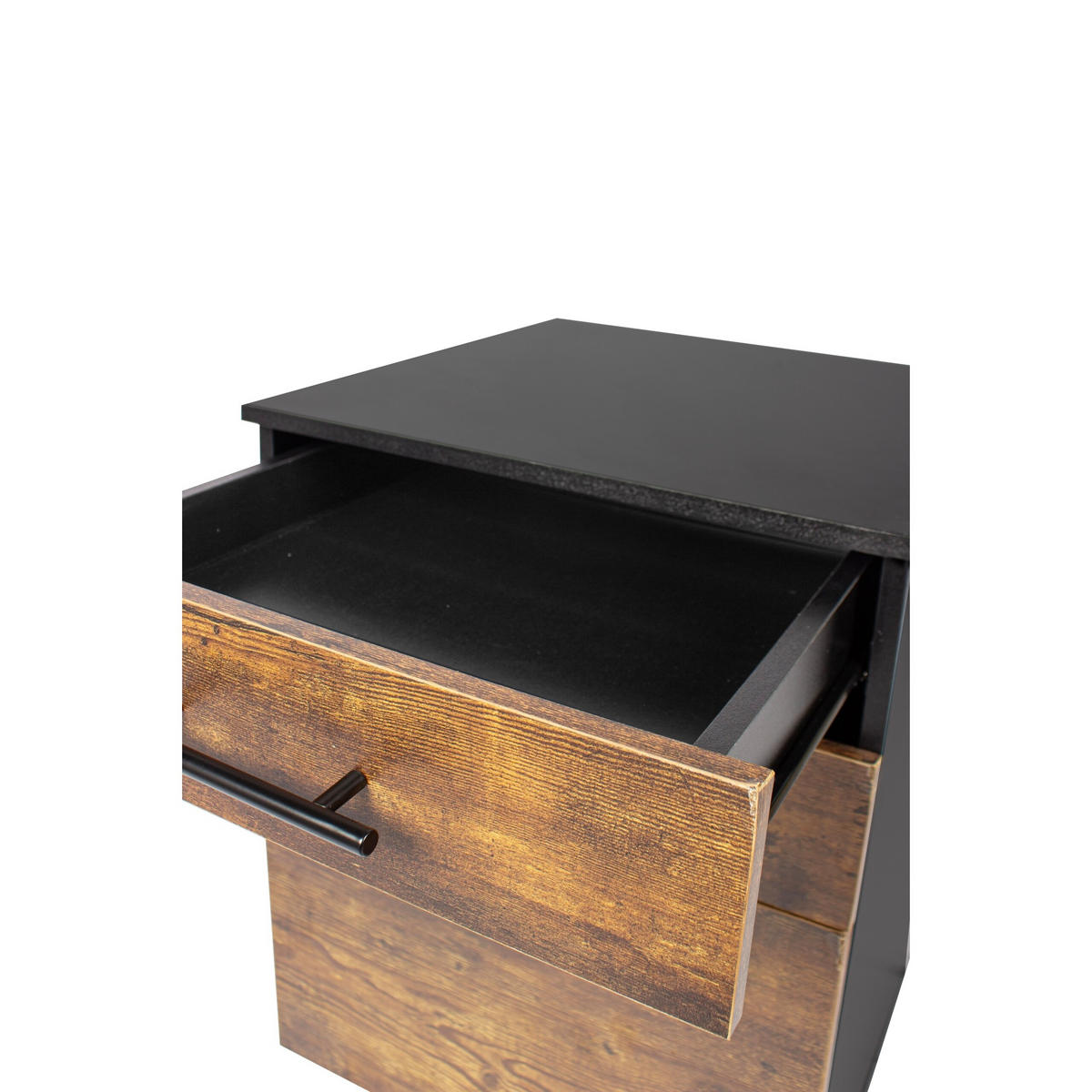 ROLLCONTAINER - Multicolor/Schwarz, Holzwerkstoff/Kunststoff (40/57.5/40cm) - Relaxdays