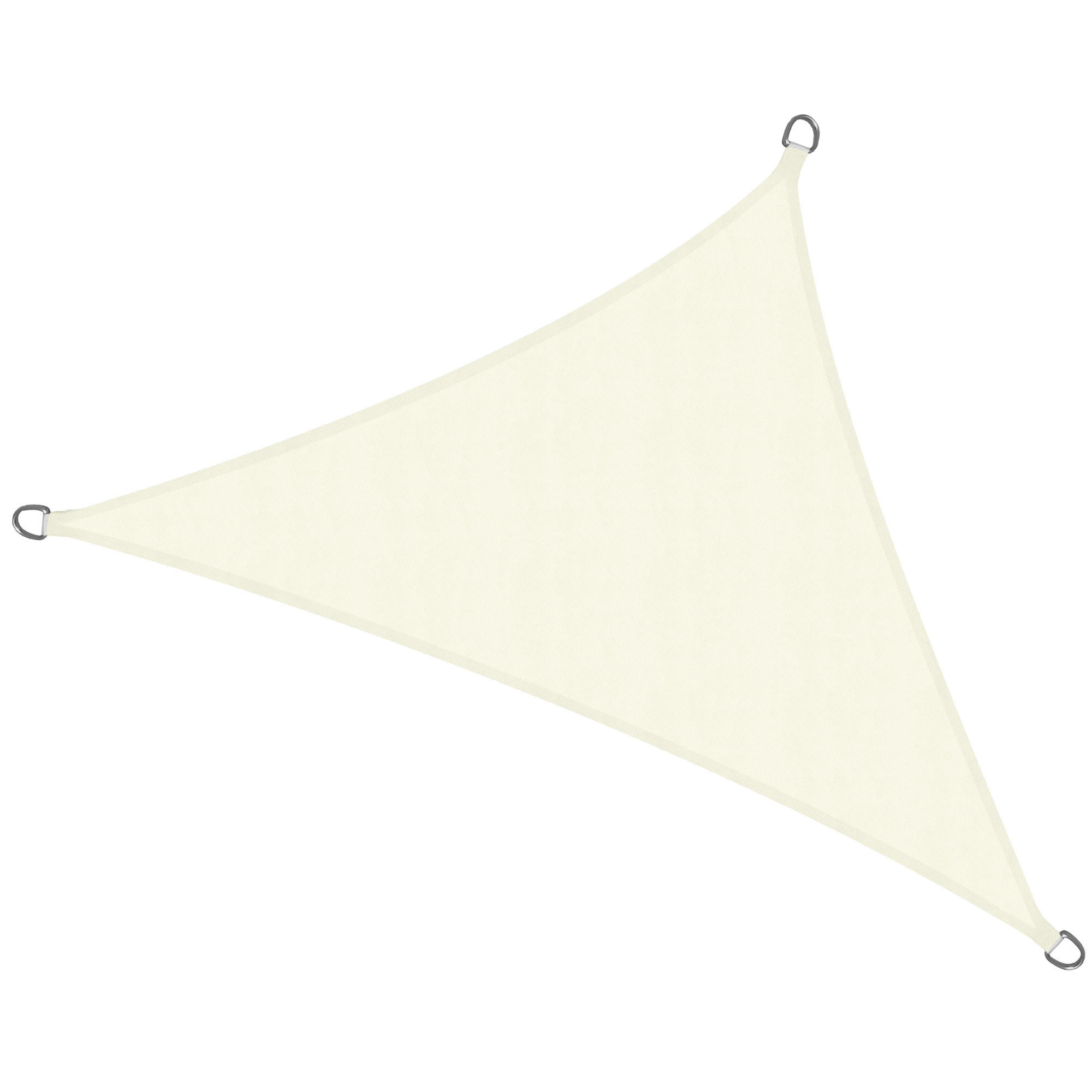 SONNENSEGEL SolVision PS9 420/420/600 cm dreieckig Creme PE - Creme, Kunststoff (420/420cm) - Sol Royal