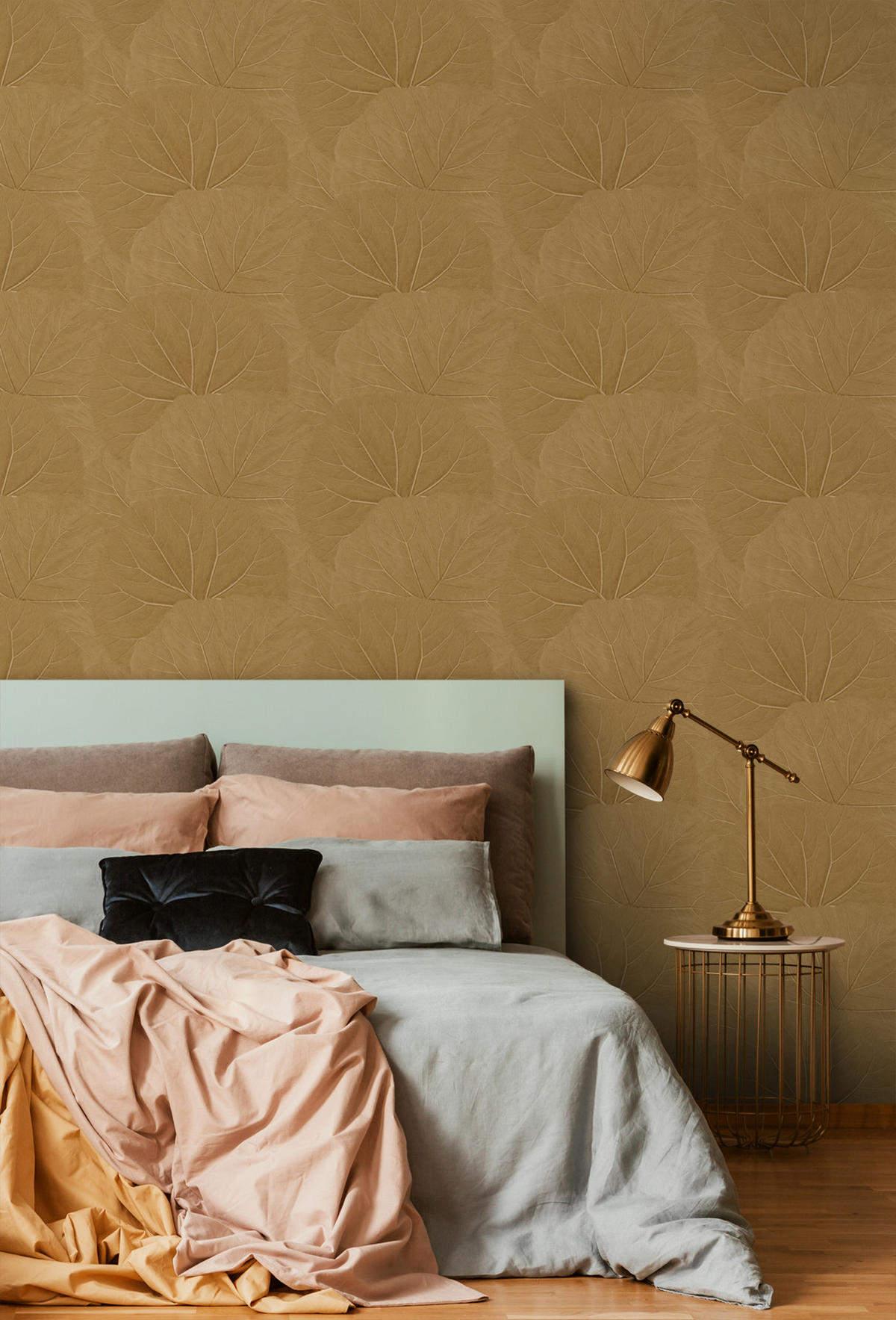 TAPETE Blätter 53 cm x 10.05 m - Gelb, Papier (53/1000cm) - ESTAhome