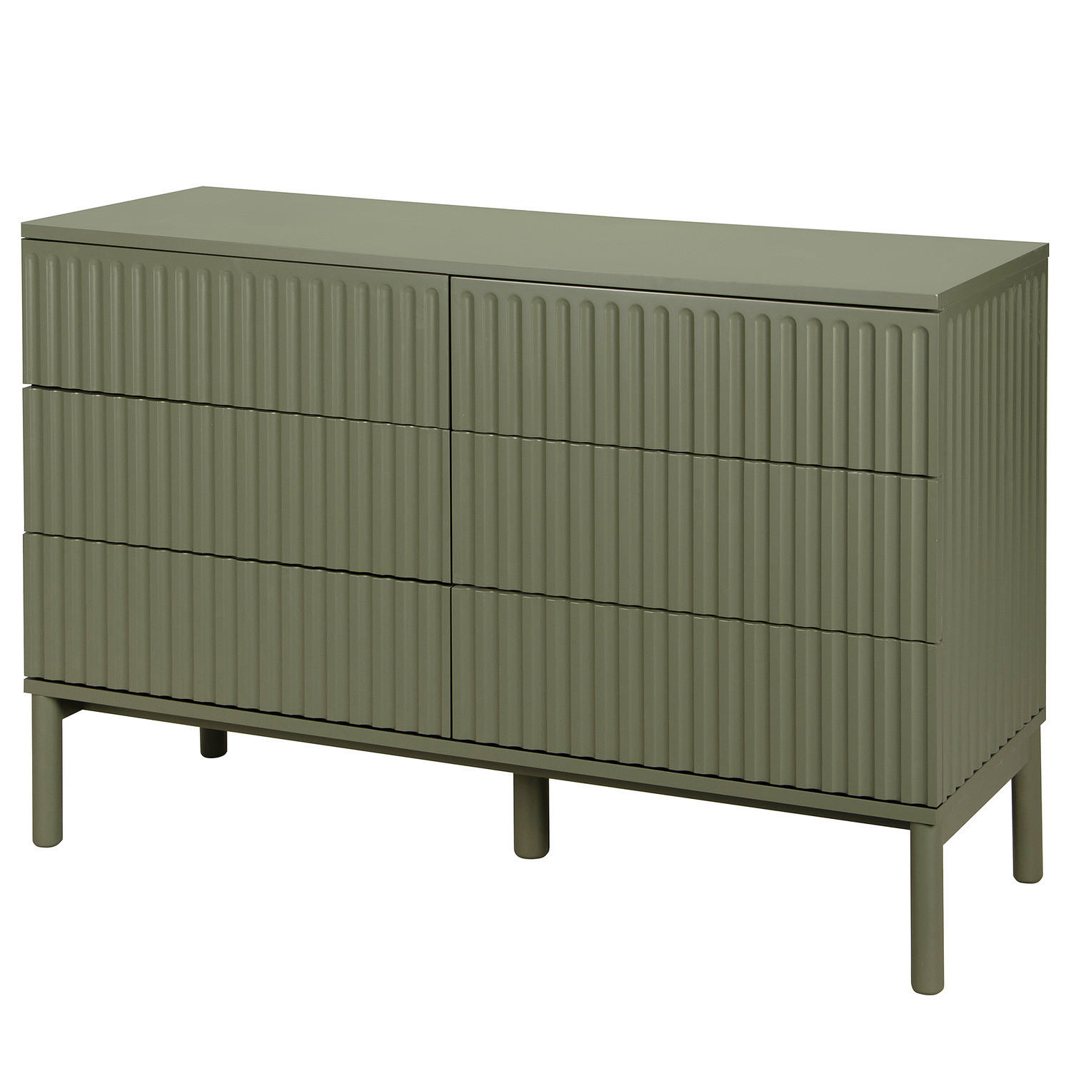 KOMMODE - Olivgrün, Holz/Holzwerkstoff (120/80/40cm) - home24
