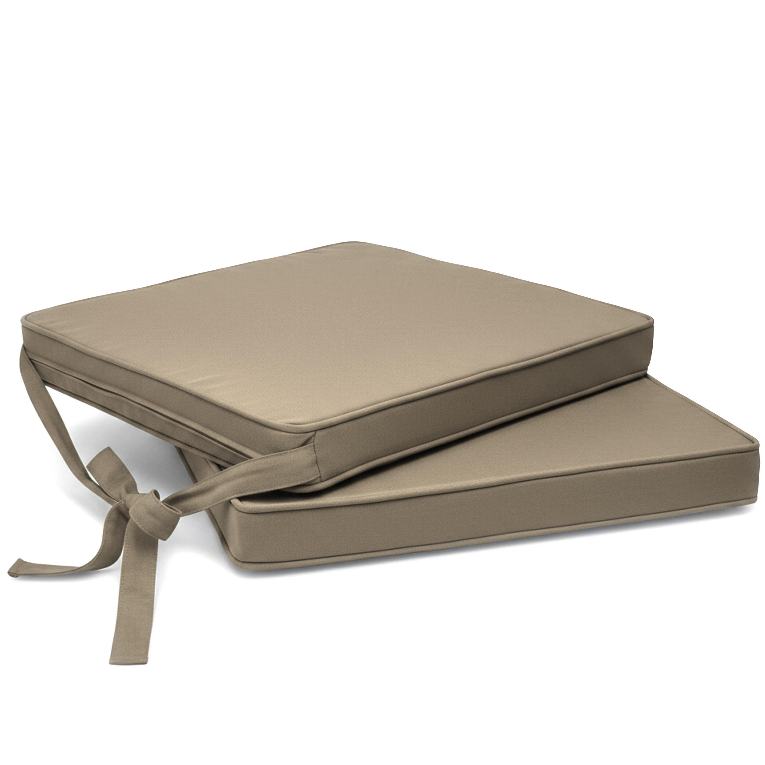 STUHLKISSEN Loft SK 45x40x5cm Taupe (2tlg) - Taupe, Textil (40/45cm) - Beautissu 