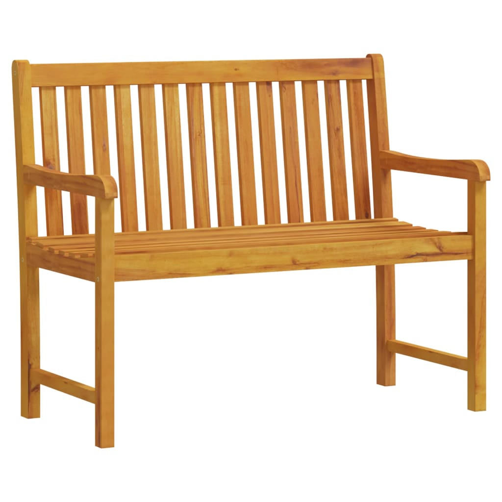 GARTENBANK 110 Cm Massivholz Akazie - Braun, Holz (110/90/55.5cm) - vidaXL