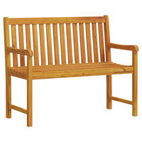 GARTENBANK 110 Cm Massivholz Akazie - Braun, Holz (110/90/55.5cm) - vidaXL