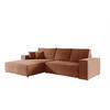 ECKSOFA Corunia In Aragon - Orange, Holzwerkstoff/Textil (294/185cm) - Fun Möbel