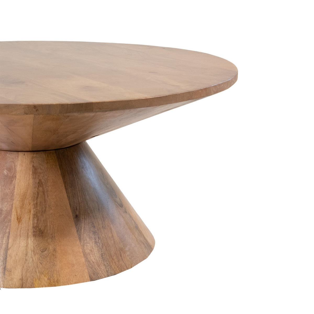 COUCHTISCH aus Mangoholz 90cm, Natürlich - Braun, Holz (90/90/40cm) - Giga Meubel