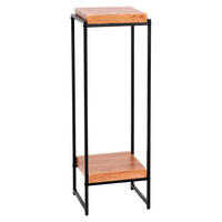 BLUMENTISCH quadratisch Braun - Braun, Holzwerkstoff (32/30/101cm) - MCW