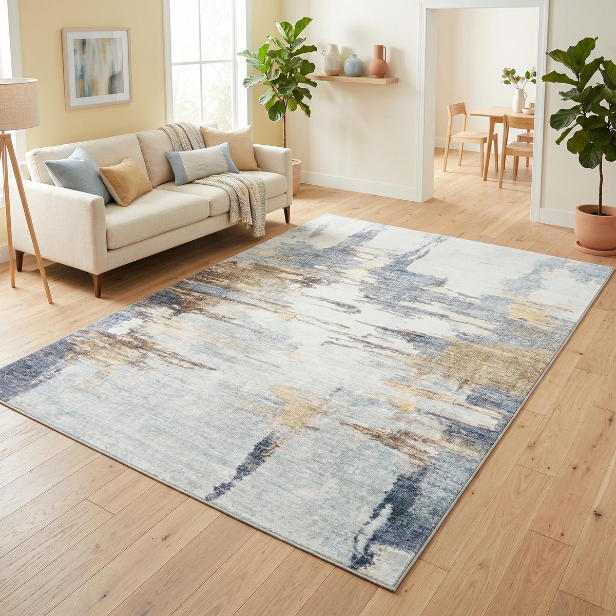 TEPPICH BARI Grau 140/200 cm - Grau, Textil (140/200cm) - Tapiso