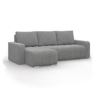 ECKSOFA MIT SCHLAFFUNKTION ABRIELLE BONELL Dunkelgrau - Dunkelgrau, Textil (144/237cm) - Mebligo