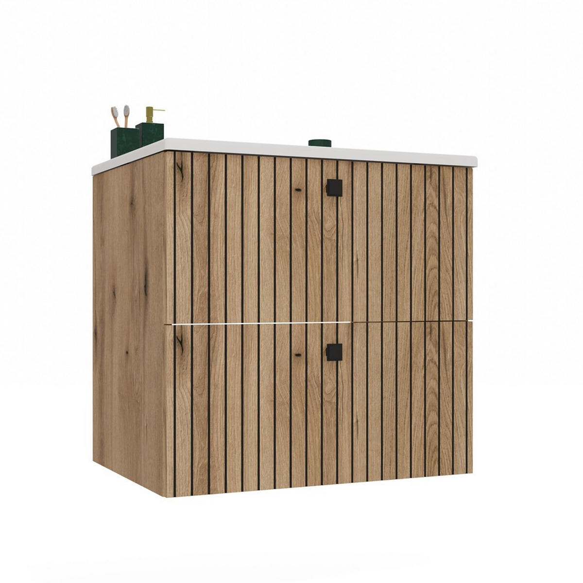 SKŘÍŇKA POD UMYVADLO dub 60/59/47 - barva dubu, kompozitní dřevo (60/59/47cm) - RAUMHIRSCH FURNITURE