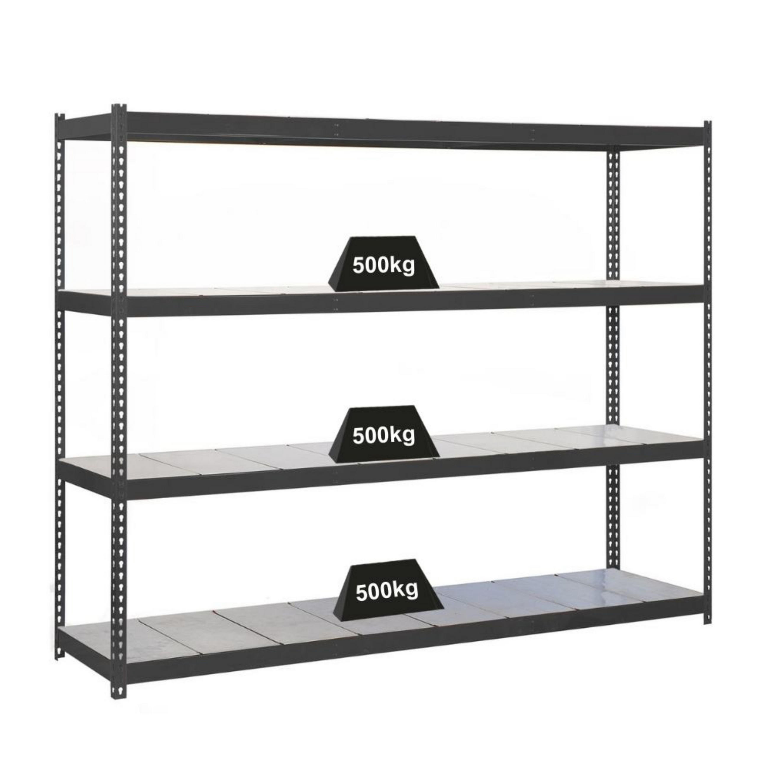 SCHWERLASTREGAL METAL BEAST FOUR | HxBxT 200x210x60cm | Fachlast 500kg | Anthrazit - Anthrazit, Metall (210/200/60cm) - PROREGAL
