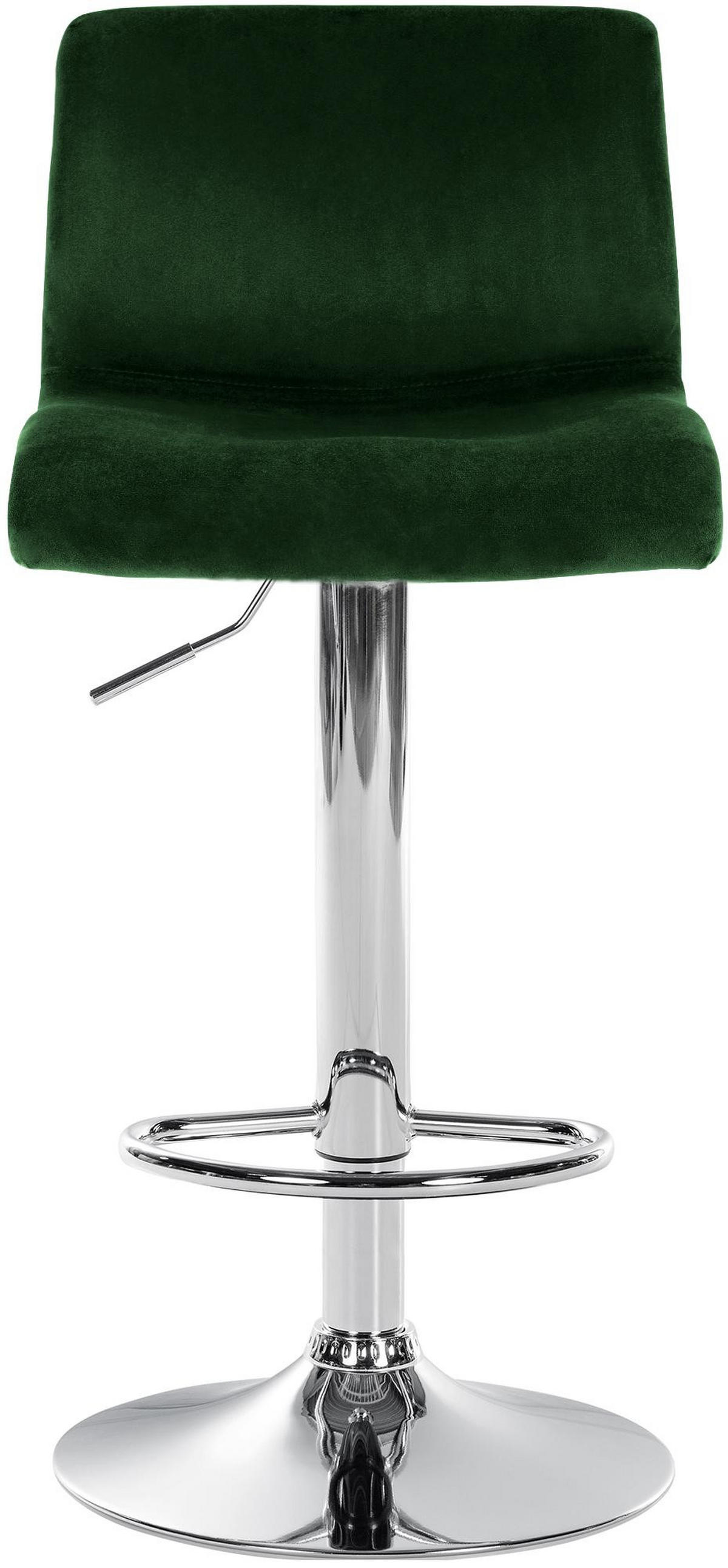 BARHOCKER Hope Samt C grün - Grün, Textil/Metall (43/100/48cm) - TPFLiving