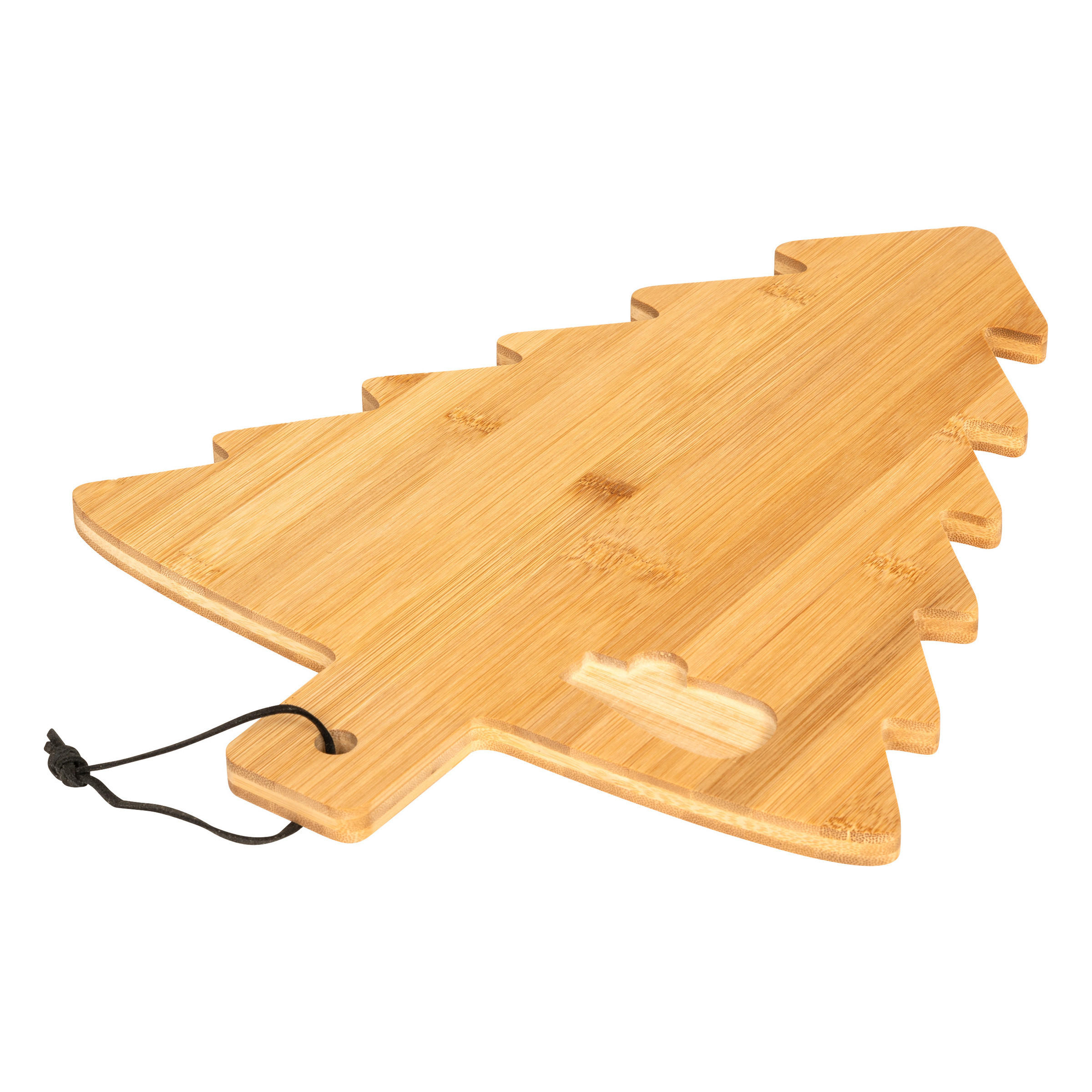 BAMBUSBRETT Tanne mit Käsemesser - Braun, Naturmaterialien (39/29.5cm) - Atmosphera Createur d´interieur