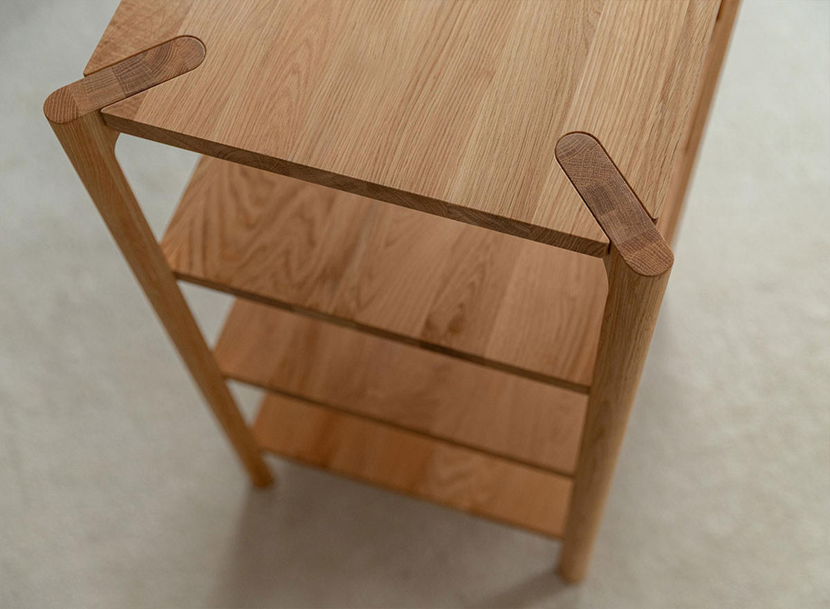 REGAL Campi Eiche Natur 43 / 43 / 80cm - Eichefarben, Holz (43/80/43cm) - Feldmann-Wohnen