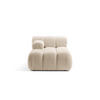 CHAISELONGUE links Bellis aus Boucle leichtes beige - Creme, Textil (94/70/155cm) - Micadoni