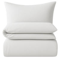 BETTWÄSCHE 155x220 Interlock Jersey Bettbezug einfarbig Baumwolle Weiß Uni - Made in Germany - Weiß, Textil (155/220cm) - Carpe Sonno