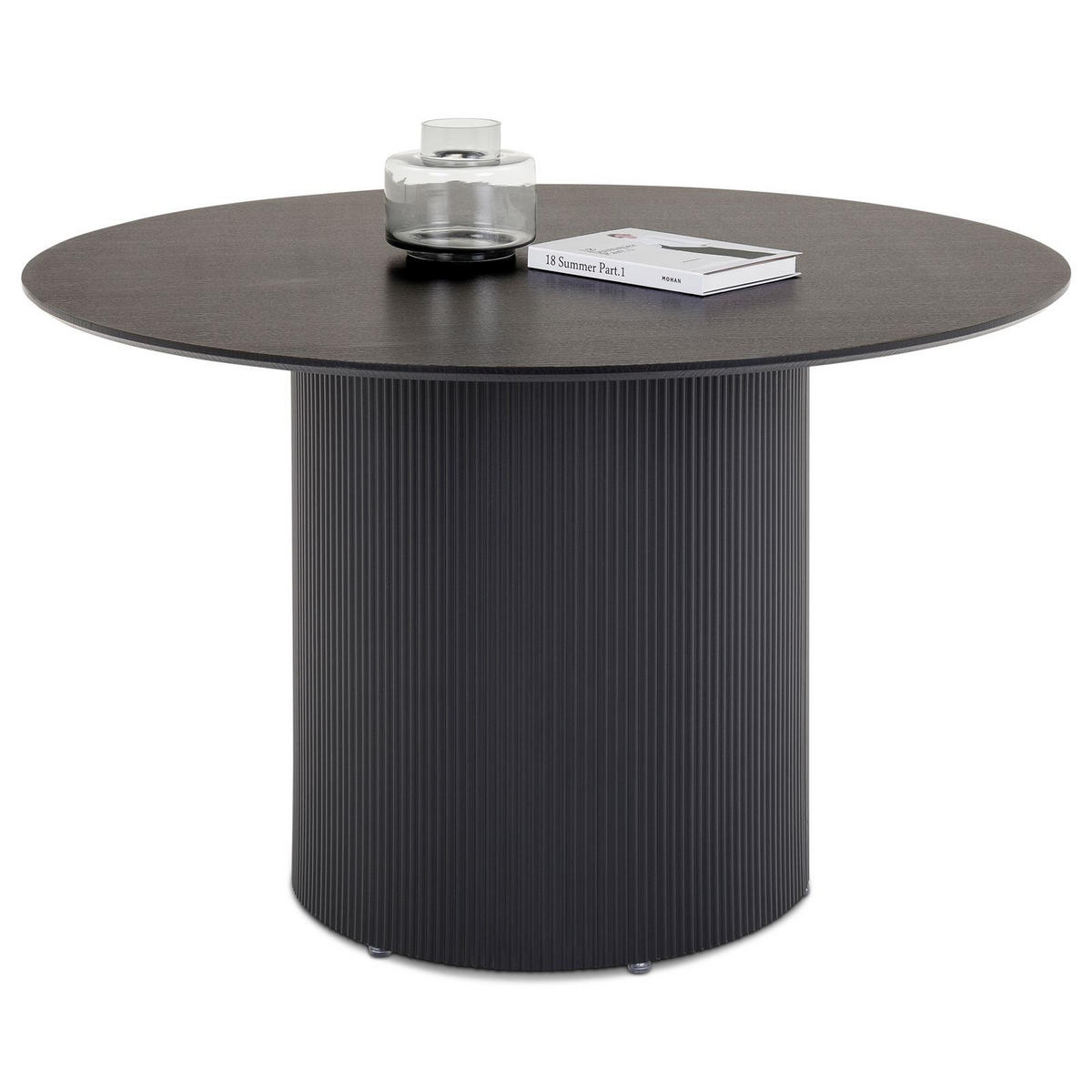 ESSTISCH VIANNEY - Schwarz, Metall (120/120/75cm) - IDIMEX