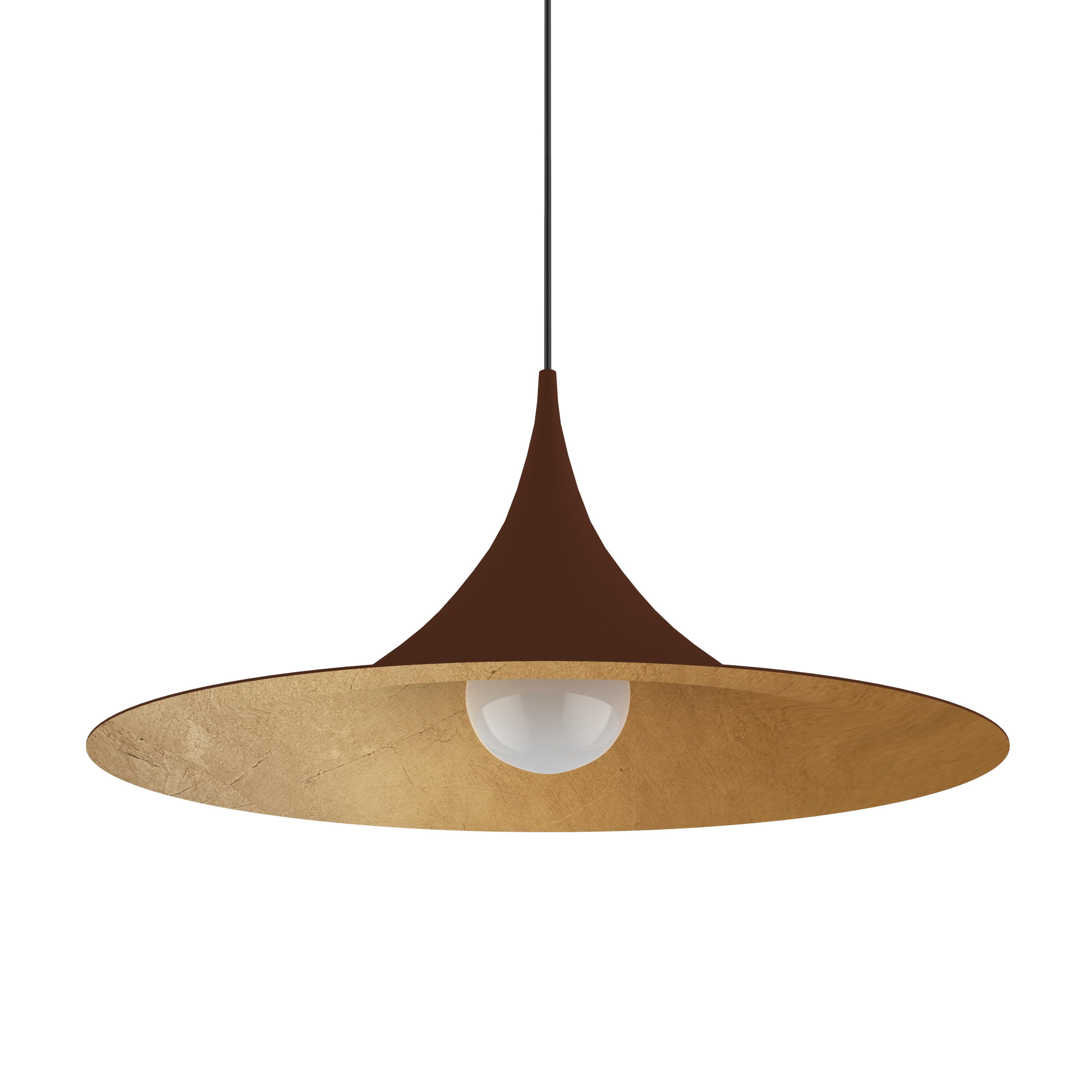 HÄNGELEUCHTE - Goldfarben, Metall (57/57/27cm) - Lumicom