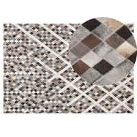 KURZFLOR-TEPPICH Akdere 200/140 cm - Braun, Fell (140/200cm) - Beliani