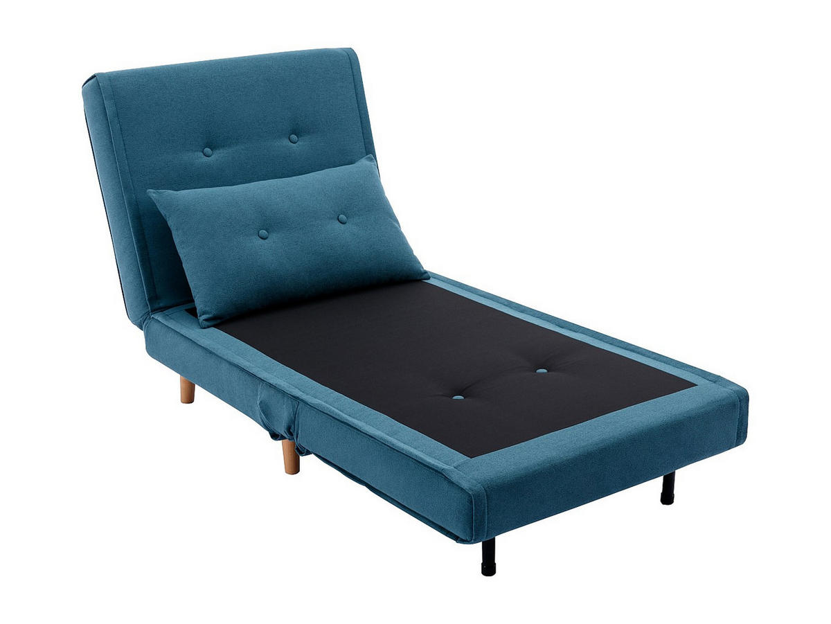 SESSEL mit Schlaffunktion - Stoff - Blau - URIBIA - Blau, Textil (77.5/81/91cm) - Vente-Unique